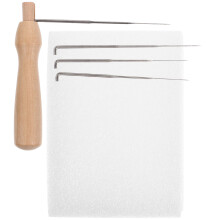 1 satz nadelstichfilzmatte, diy-stickkunst-nadeln, filzarbeits-set
