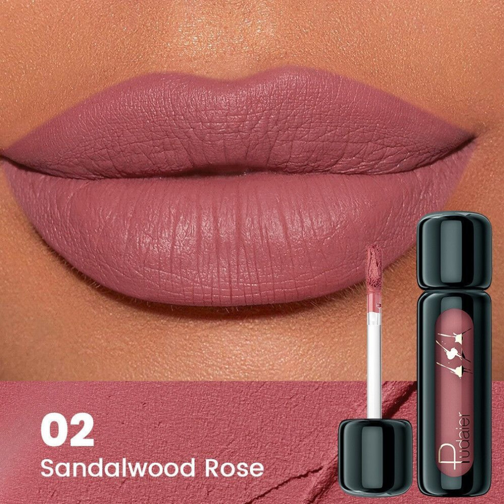 (Type#2) Pudaier Velvet Matte Lip Clay Lip Glaze Waterproof Long-lasting Color Lipstick-image-OPC-PKRCK7B-NEW