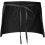 Server Waist Aprons 12-Pack Black Waitress Half Apron With Belt Pocket 2