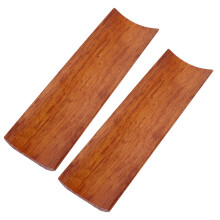 2Pcs Portable Light Brown Wooden Serving Platter for Sushi and Snacks
