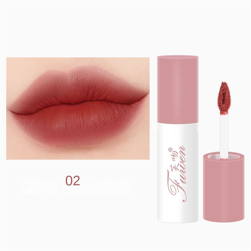 (Type#2) Fu Kiss Velvet Lip Mud Air Lip Mud Thin Matte Soft Mist Velvet Lip Glaze Lip-image-OPC-PKRCN5V-NEW