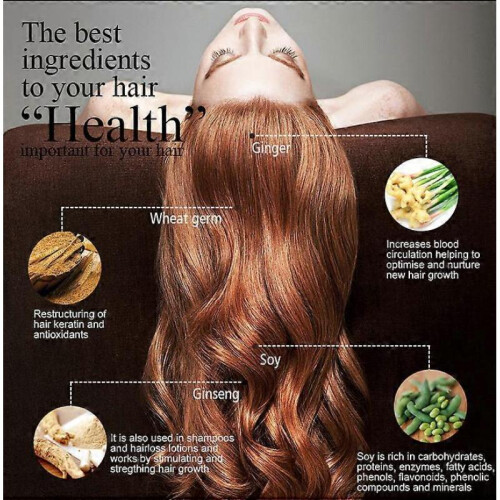 Reduce Hair Fall Breaks Strong Shower Ginger Shampoo Clean and Refreshing Ginger Shampoo 2