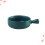 Round Ceramic Baking Plate With Handle For Home Kitchen Use Green 6