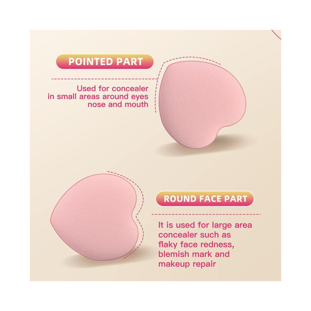 (Multicolor, 12pcs/box) Makeup Sponge & Powder Puff Set with Storage Box, Soft Beauty Makeup Set, Multi-purpose Makeup Tool Set, Skin Friendly Beauty