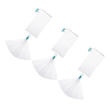 6Pcs White Soap Foaming Net Pouch Pe+abs Soap Holder for Exfoliating