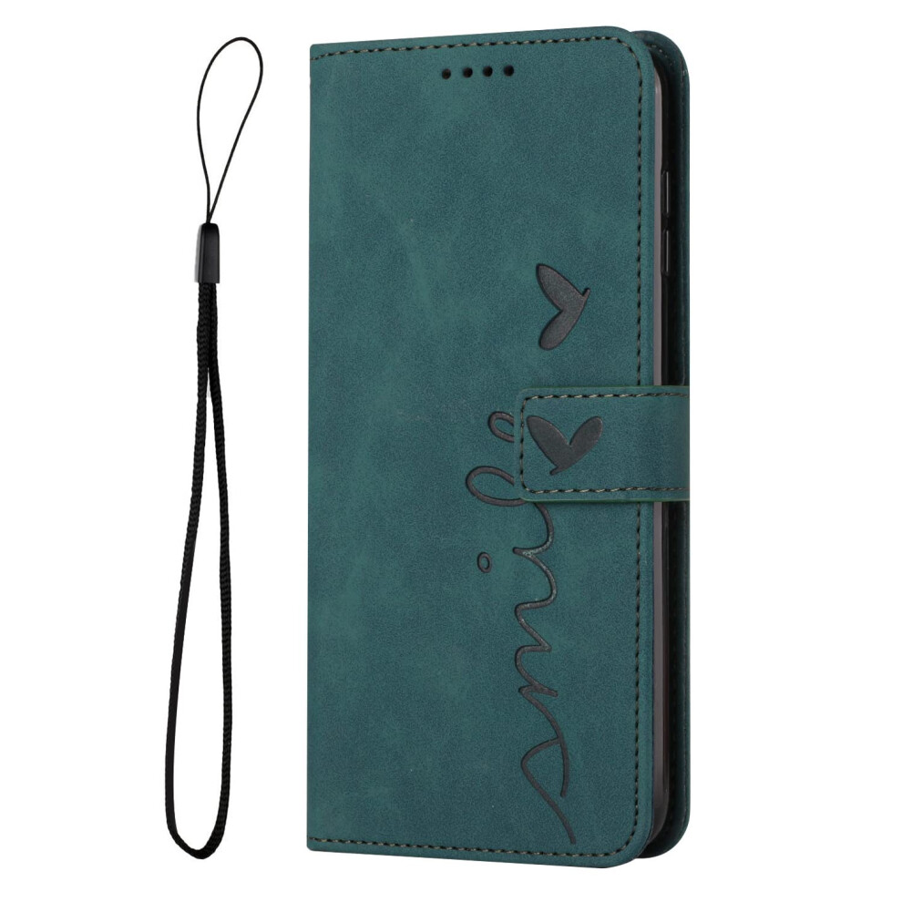 Pu Leather Wallet Stand Protective Phone Case For Motorola Moto G72 Green 9354506943202