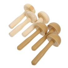 6 holz-kunststoff-pilzroller bastelzubehör papier- und reibedruck