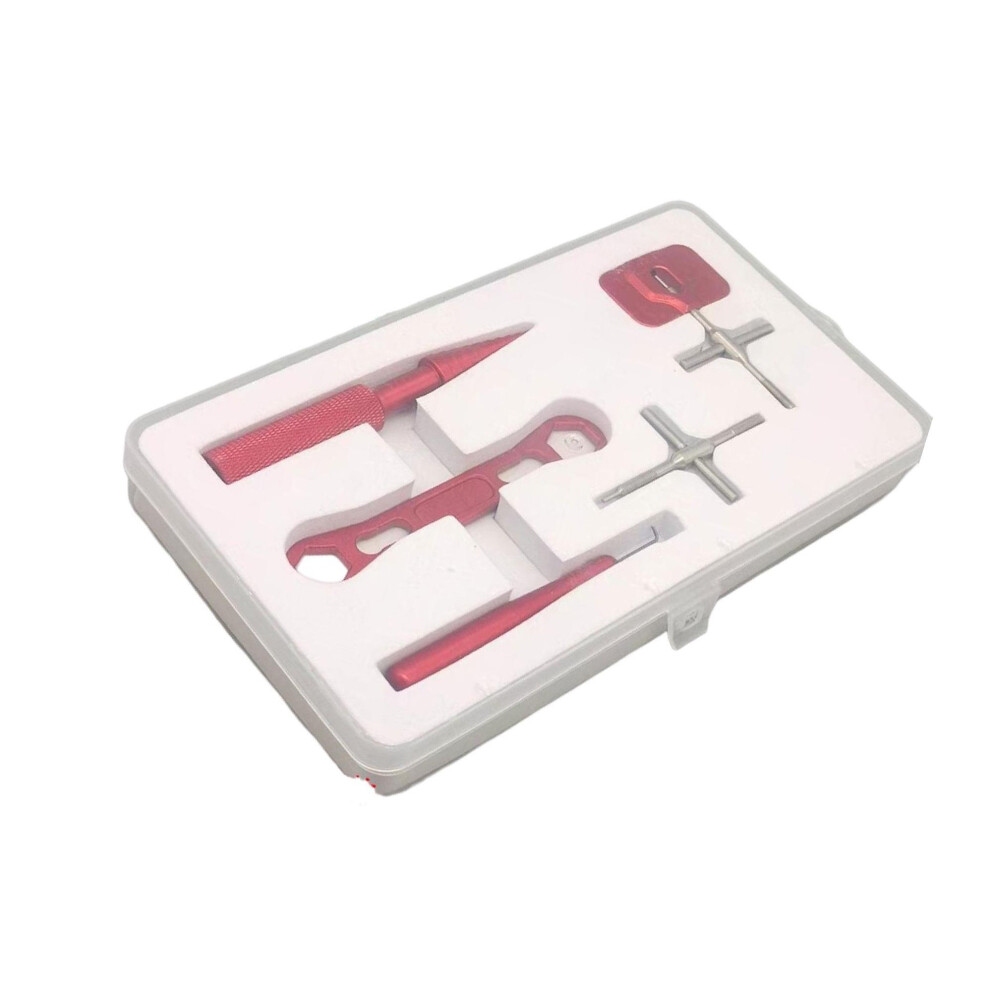 (Red) Durable and Reliable Fishing Reel Repair Tool Kit for Outdoor-image-OPC-PKRCSMG-NEW