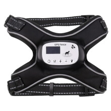GPS Wireless Dog Fence Electric Adjustable Dog Vest With 3 Training Modes Rechargeable Reflective Strip Outdoors