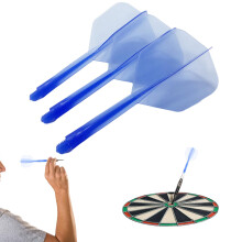Dart Flights 3 Pcs Blue Moulded Flight And Shaft System Integrated Durable Anti Drop For Competition Training