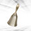 Masteelf 1set Silver Table Bell For Restaurants Elegant Design 4.8in 4