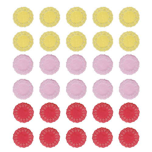 300 Pcs Patterned Paper For Crafting Flower Wrapping Cake Doilies Pad 1