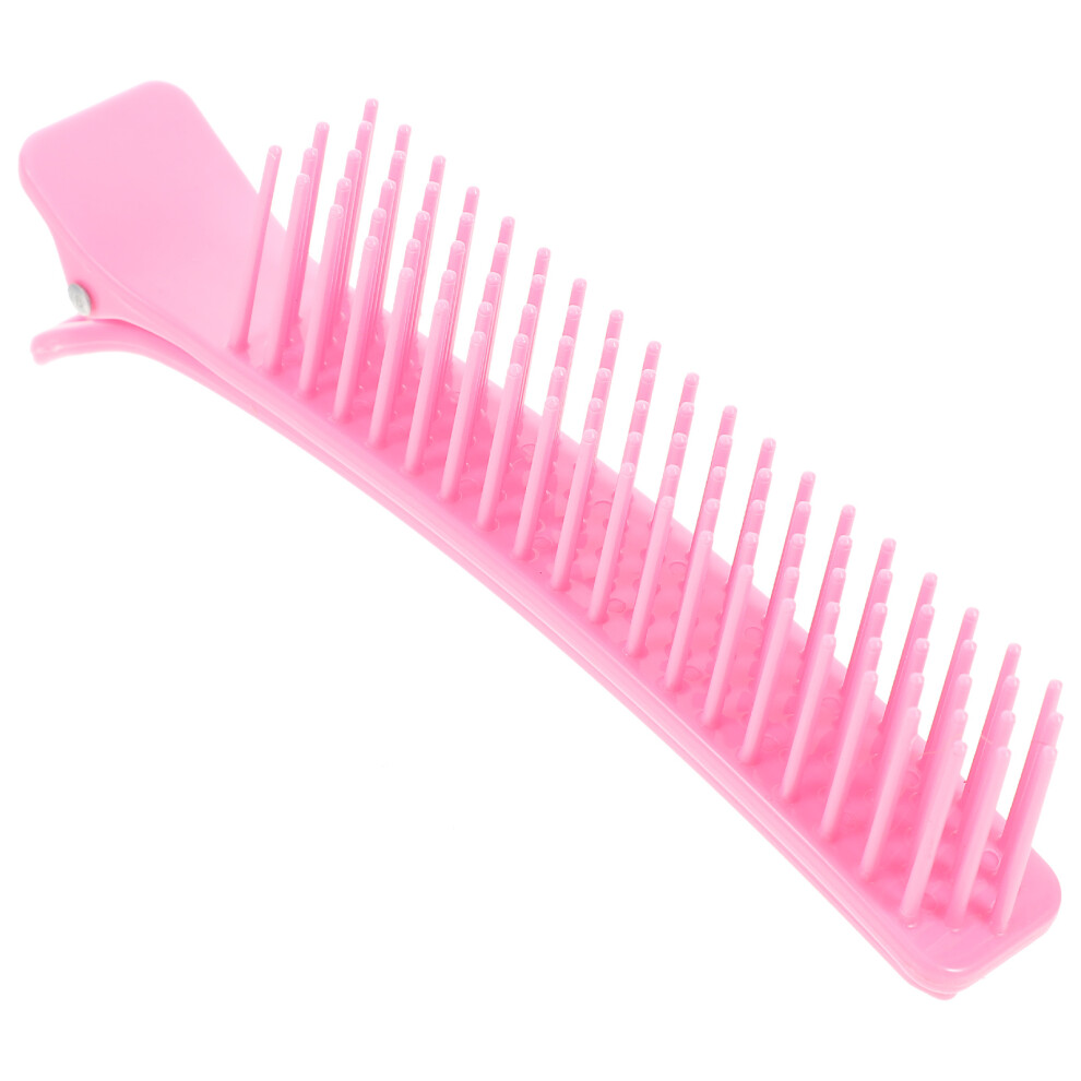 Artibetter Unisex Pink Hair Sectioning Clip Hair Parting Comb Plastic 1 Set