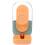 Distributeur Automatique Orange En Polypropylène Pour Animaux 1