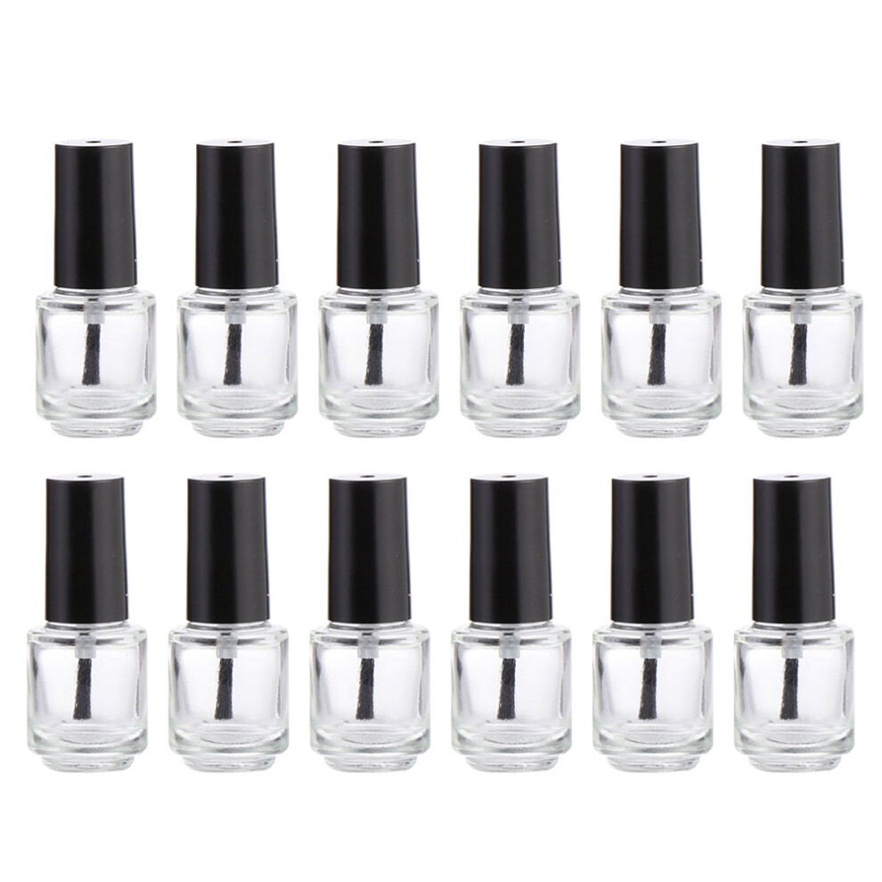 Aboofan Mlins 12 Pcs Empty Bottles Nail Makeup Containers Polish Nails Miss