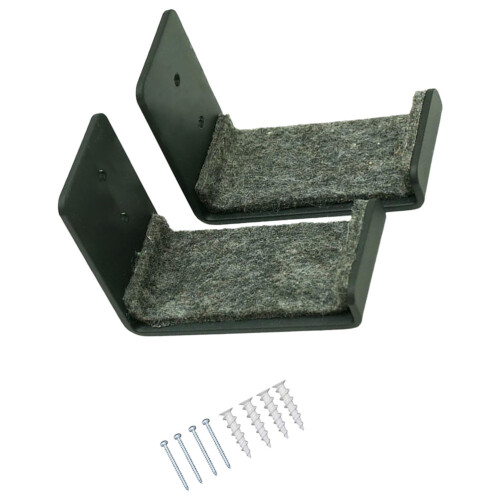 Grey Metal Rectangular Snowboard Storage Rack 2pcs