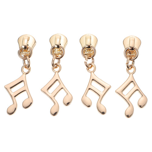 4 Pcs Metal Note Pull Zipper Pulls For Backpacks Tabs Replacement