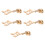 4 Pcs Metal Note Pull Zipper Pulls For Backpacks Tabs Replacement 7
