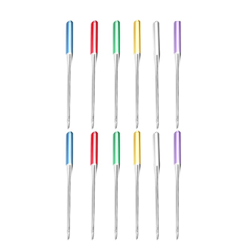 12 Pcs Overlock Sewing Machine Hard Structure Needles Regular Point 2
