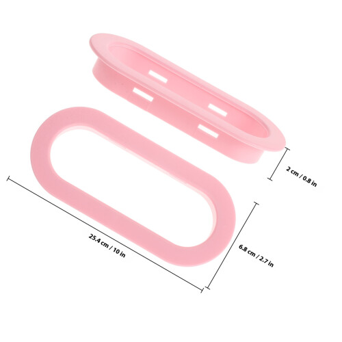 1 Pair Child Rings Rails Guard Circle Plastic Oval 1