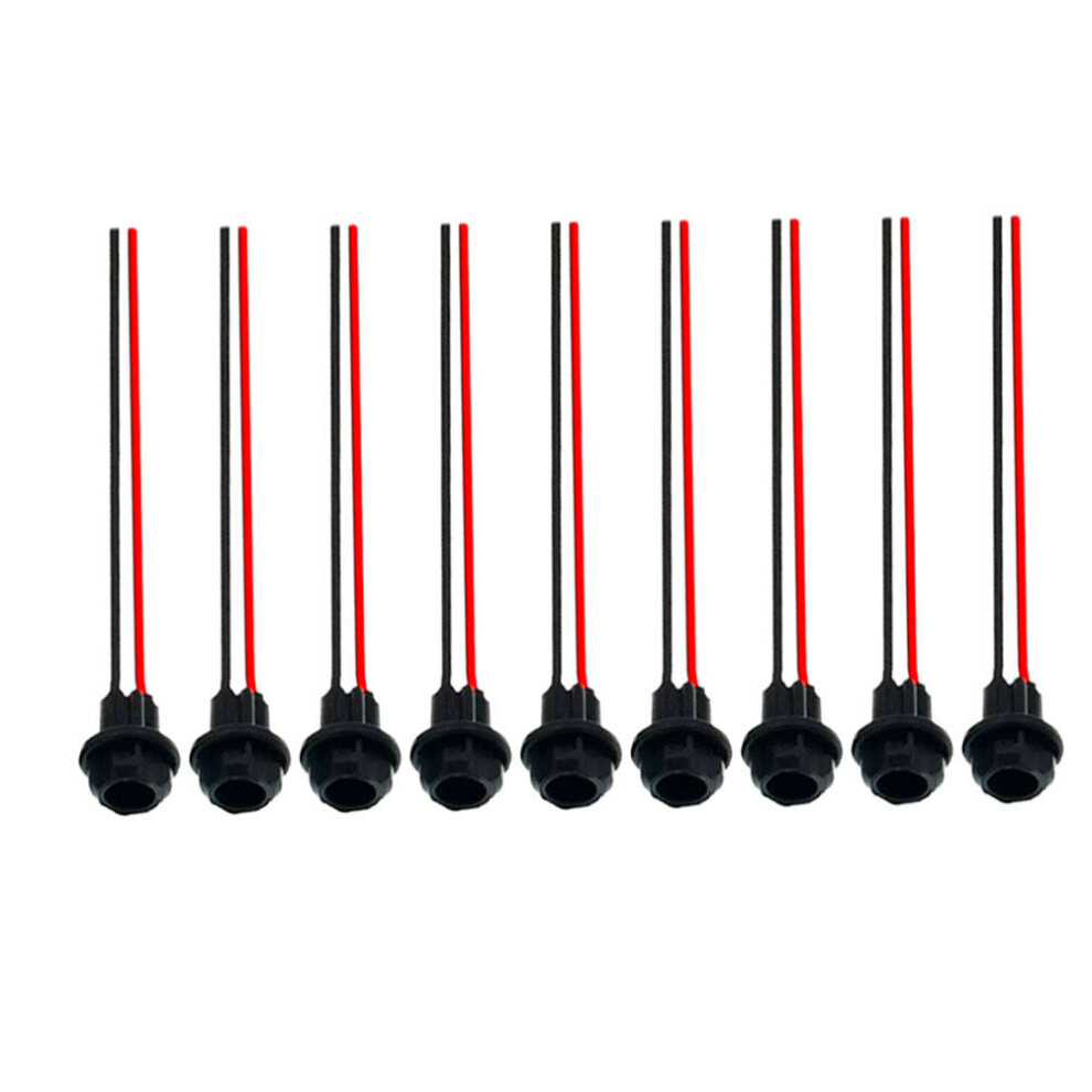 9Pcs T10 Bulb Socket Adapter For Motorcycle Car Truck Boat Black 3293956635939