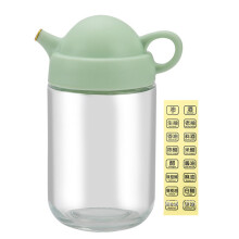 1Verreflacon D'huile Cuisine Verre Vert Clair Anti-