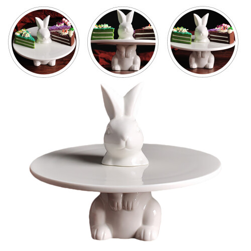1pc Ceramic Cake Tray Cupcake Stand 2