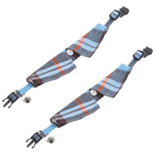 2Stk Süßes Katzenhalsband Aus Mit Bell Verstellbar Und Sicher