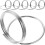 6pcs Sign Display Holder Table Number Holders In Silver Metal 1