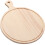 Wood Pizza Paddle Round Serving Board Khaki 1pack 1