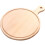 Wood Pizza Paddle Round Serving Board Khaki 1pack 8