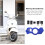 1Set Blaues Griffschloss Mit Anti-Diebstahl Funktion 8