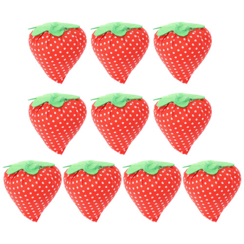 10pcs strawberry pin cushion sewing needle holder tool