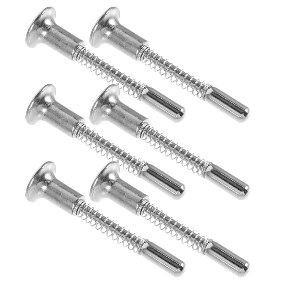 6 Pcs Plunger Latches Spring-Loaded Metal Crib Parts Replacements Vaguelly
