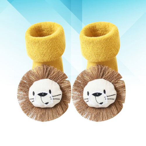 Newborn Baby Socks Thickened 1 Pair Yellow 2