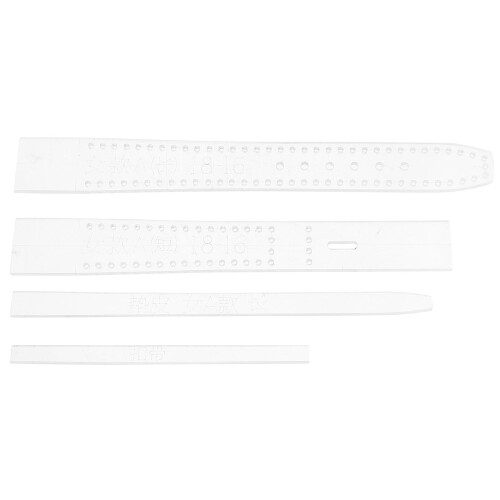 Acrylic Watch Sizing Tool Kit Transparent Rectangular 1 Set