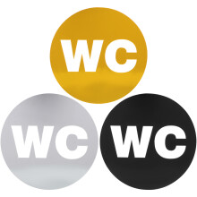 3pcs toilet identification sign for public place wall mounting