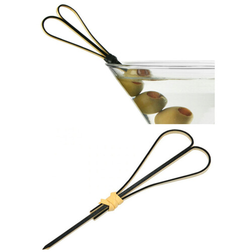 Cocktail Picks Black 50pcs 5.9in 1