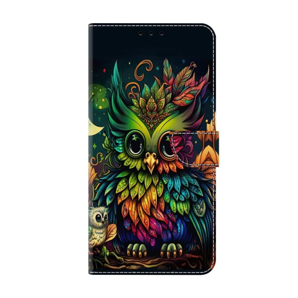 Case For Sony Xperia 1 Iv, 3D Painted Shockproof Flip Folio, Slim Pu Leather, Id Card Slots, Kickstand, Magnetic Closure, Owl 9016109093431