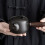 Raindrops Retro Black Chinese Tea Set Tin Present Giving 1pc 10