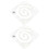 2 pcs multifunctional shaped quilting rulers sewing templates 9