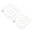 2 pcs multifunctional shaped quilting rulers sewing templates 1