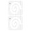 2 pcs multifunctional shaped quilting rulers sewing templates 10