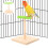 Raindrops Play Stand For Parrots Parrot Perch Rough Wood 1set 8