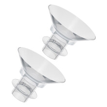 2 pcs flexible silicone flange inserts for breast pump, washable
