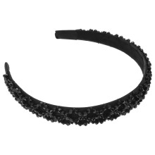 Headband Noir Cristal Décoration Fille Pratique