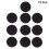 12 Pcs Adhesive Sticky Dot Tapes Points Round Stickers Hook Loop 9