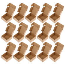 25Pcs Chocolate Corrugated Shipping Boxes Sturdy Recyclable Storage