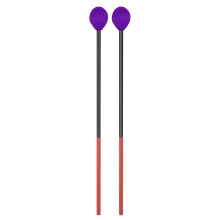 2St Percussie Stokken Met Comfortabele Grip Paars