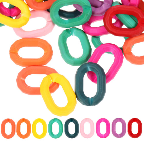 50St Transparante Acryl Ringen Voor DIY Accessoires